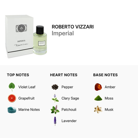 Roberto Vizzari Imperial Eau De Toilette Spray, 3.7 oz