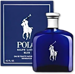 Ralph Lauren Polo Blue Men Eau De Toilette Spray, 4.2 oz