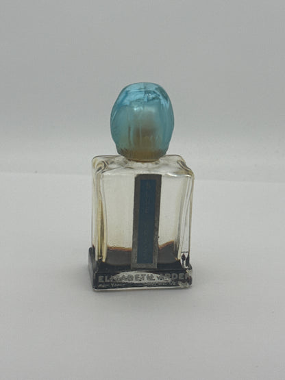 Vintage - Elizabeth Arden, Blue Grass Perfume Bottle w Beautiful Turquoise Overcap