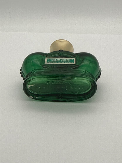 Vintage PRINCE MATCHABELLI Wind Song Creme Sachet Green 1 oz. Bottle