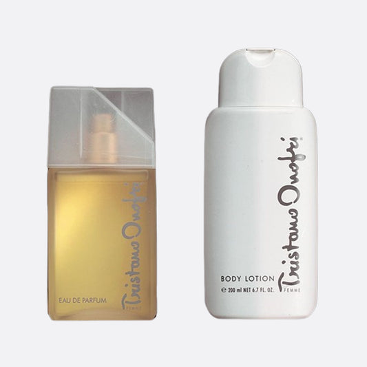 Tristano Onofri 3.4 oz Eau De Parfum Spray & 6.7 oz Body Lotion