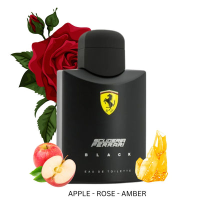 Ferrari Black Eau de Toilette Spray, 4.2 oz