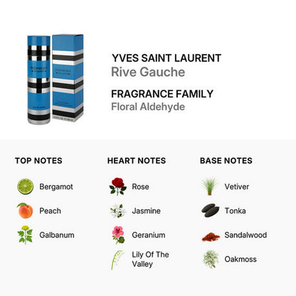 Yves Saint Laurent Rive Gauche Eau de Toilette Spray, 3.3 oz