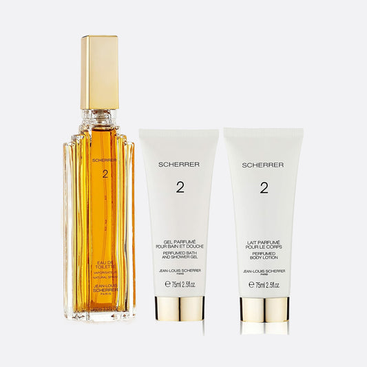 Scherrer Two by Jean-Louis Scherrer 3.3 oz Eau De Toilette, 2.5 oz Body Lotion + Shower Gel