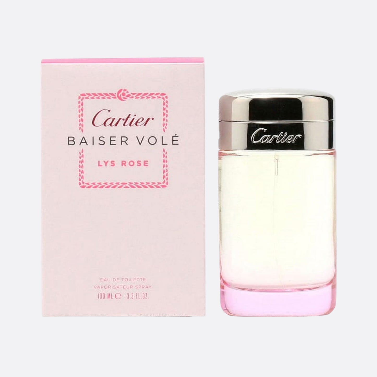 Cartier Baiser Vole Lys Rose Eau de Toilette Spray, 3.3 oz