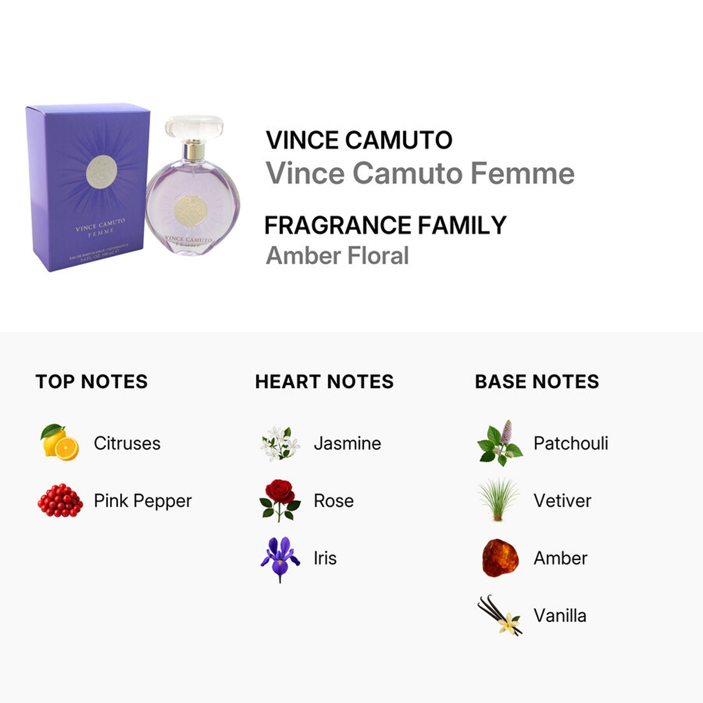 Vince Camuto Femme Eau de Parfum Spray, 1.7 oz