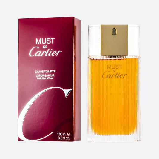 Cartier Must De Cartier Eau De Toilette Spray, 3.3 oz