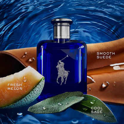 Ralph Lauren Polo Blue Men Eau De Toilette Spray, 4.2 oz