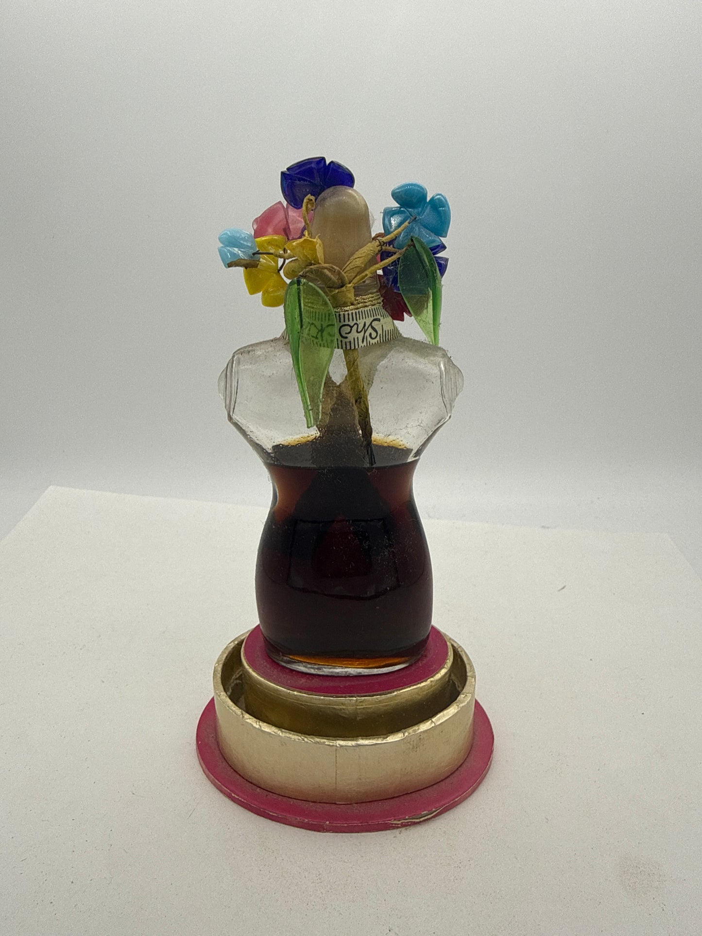 Vintage 1930s Era SCHIAPARELLI PERFUME Bottle in Presentation Dome