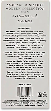 Amouage Men Modern Miniature Collection 6 Pcs