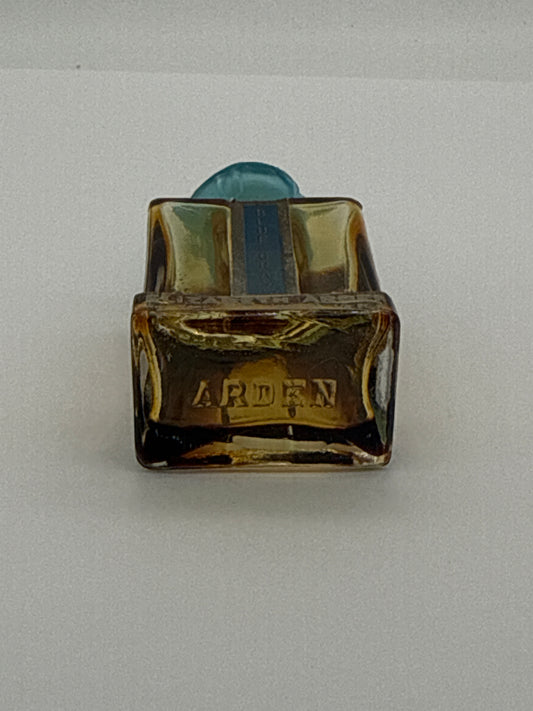 Vintage - Elizabeth Arden, Blue Grass Perfume Bottle w Beautiful Turquoise Overcap