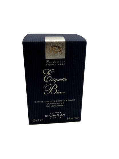 Parfums D’ORSAY Etiquette Bleue Eau de Toilette Double Extrait 3,4 Fl. Oz. Spray Perfume Unisex Super Rare Vintage 1830 1990s Version