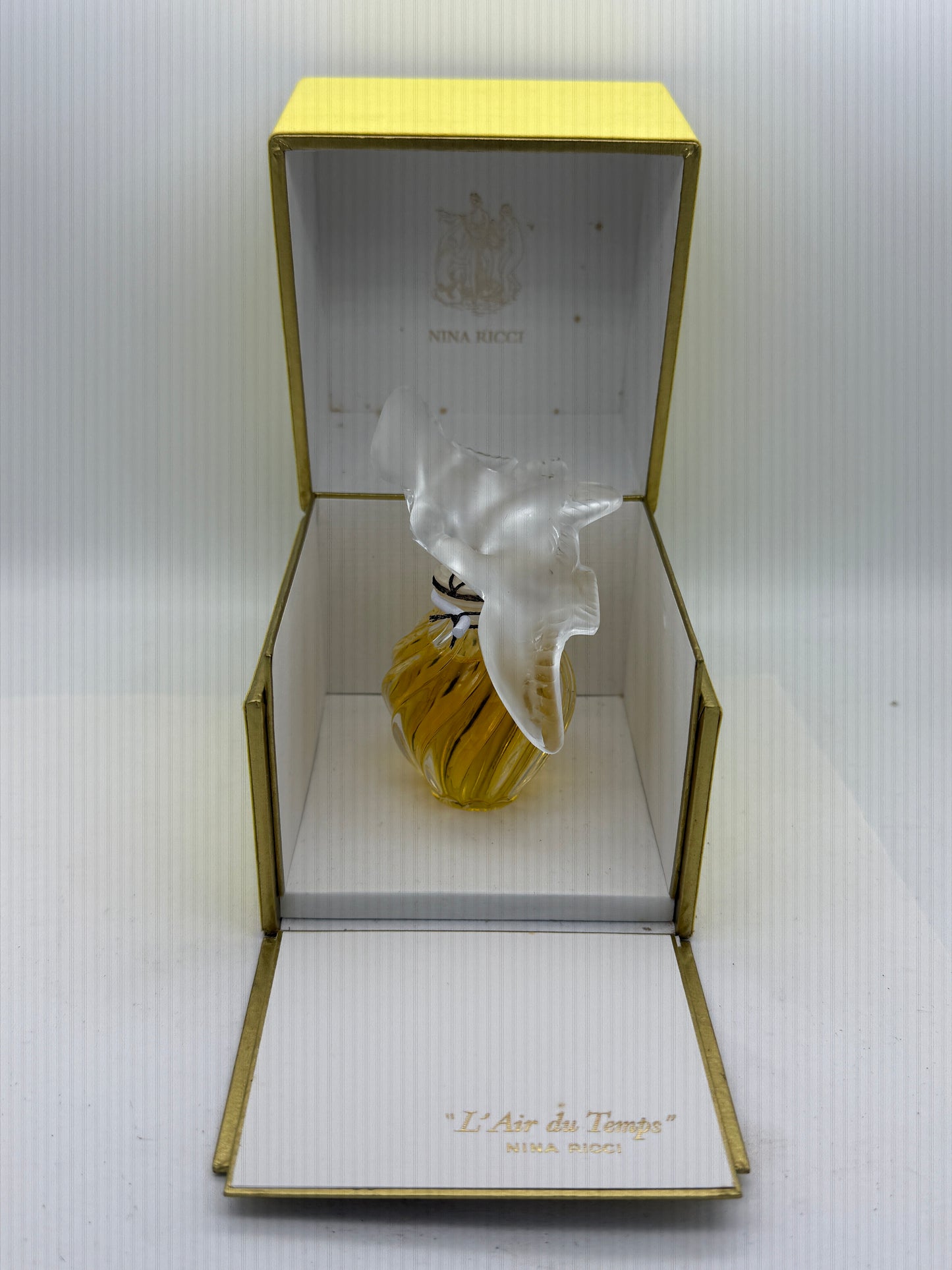 Nina Ricci L'Air du Temps Lalique Crystal Flacon Full Perfume Box