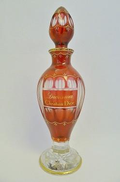 Vintage Diorama Baccarat Red Parfume Bottle