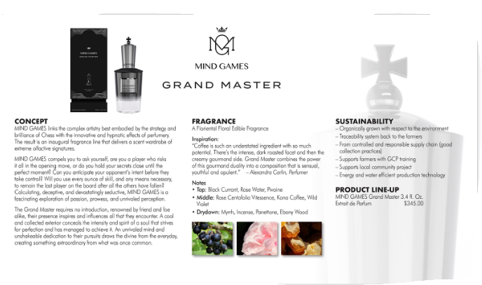 Grand Master Mind Games perfume - a new fragrance for women and